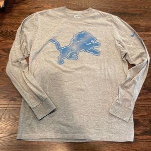Detroit Lions Nike Long sleeve “Fade”  T-shirt XL